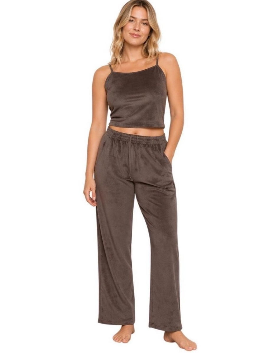 Skims Velour Ankle Track Pants